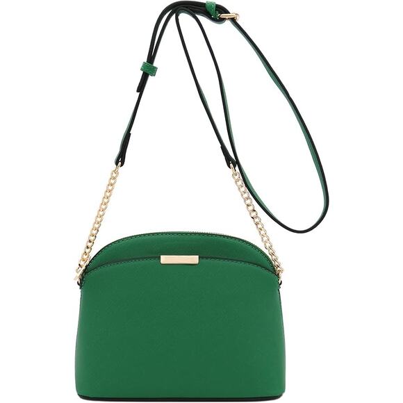 FashionPuzzle Saffiano Small Dome Crossbody Bag – Chic & Versatile! - Picture 1 of 7